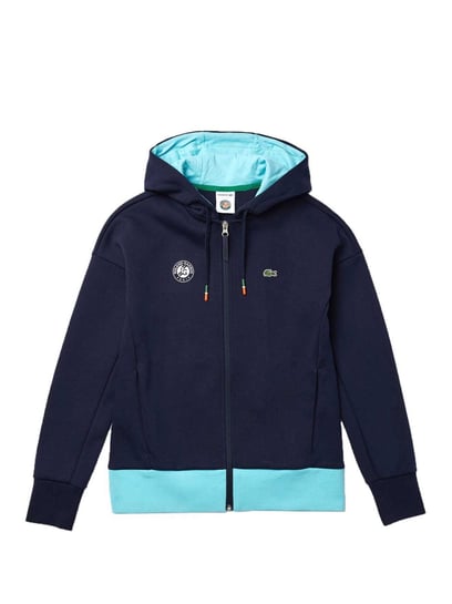 Buy Lacoste Navy Regular Fit SPORT Roland Garros Zip Hoodie for