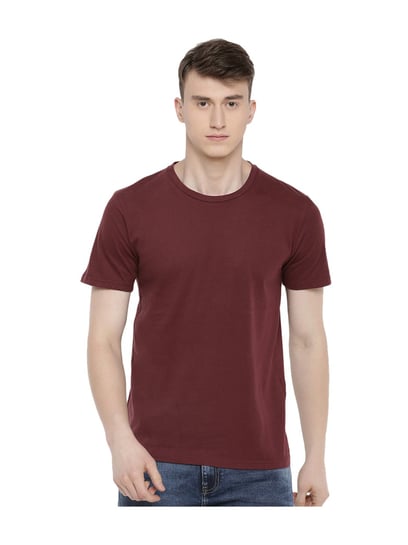 celio maroon shirt