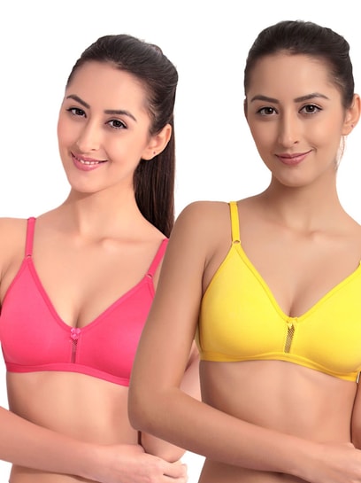 Buy Floret Multicolor Non Wired T-Shirt Bra (Pack Of 2) for Women Online @  Tata CLiQ