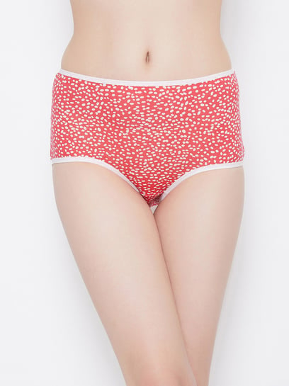 Buy online Red Cotton Hipster Panty from lingerie for Women by Clovia for  ₹300 at 40% off