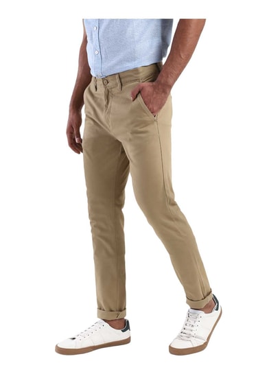 Buy Levi's 512 Beige Slim Tapered Fit Trousers for Men Online @ Tata CLiQ