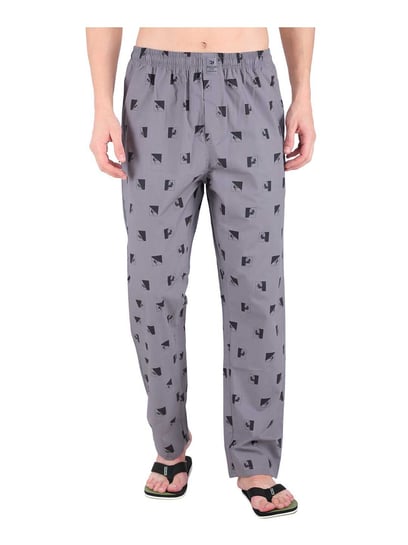 Buy Mens Pajama Pants -Mens pajama Bottoms-Mens fleece Plaid Lounge Pants  with Pockets 1 & 3 Pack, Gray & Black, XX-Large at Amazon.in