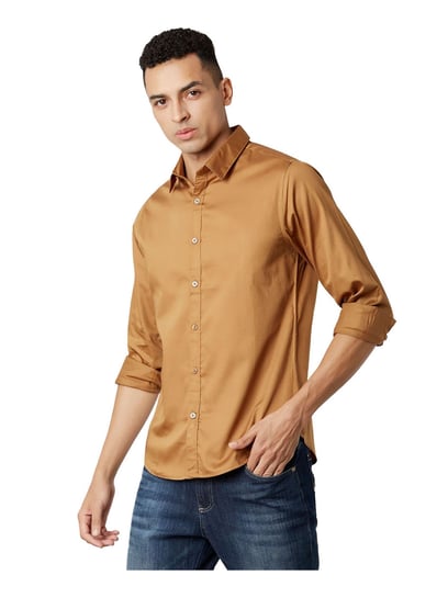 Buy Marca Disati Copper Slim Fit Shirt for Men Online @ Tata CLiQ