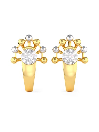 Buy New Design 1 Gram Gold Earrings Flower Pattern Earrings for Girls