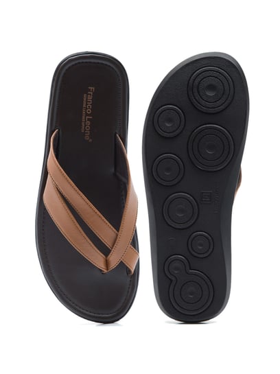 Buy Tan Flip Flop & Slippers for Men by Franco Leone Online | Ajio.com