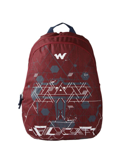 Wildcraft school hotsell bags red