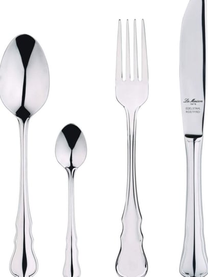 24 Piece Cutlery Set Jet Mirror Silver – chiltonfarnham