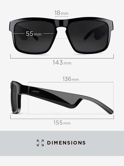 Bose Frames Tenor Smart Glasses Bluetooth Audio Sunglasses / Open Ear  Headphones 17817819978 | eBay