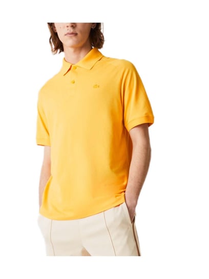 Buy Lacoste Yellow Comfort Fit Polo T-Shirt for Men Online