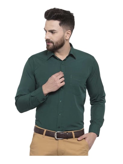 Buy Green Shirts for Men by Delexo Online | Ajio.com