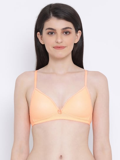 Buy Clovia Pink Plunge Bra With Bikini Panty for Women Online @ Tata CLiQ