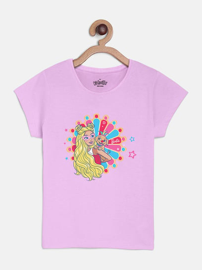 Barbie Printed Tshirt For Kids Girls