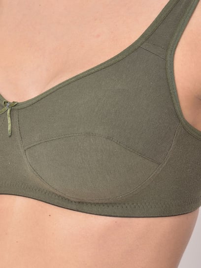 Buy Clovia Olive Cotton Full Coverage Bra for Women Online @ Tata CLiQ