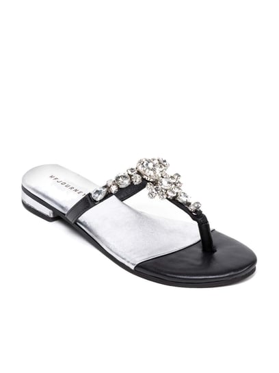 Buy Black Flat Sandals for Women by AJIO Online | Ajio.com