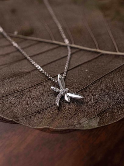 Dragonfly Necklace Dragonfly Pendant Tiny Silver Dragonfly Necklace  Dragonfly Charm Dainty Dragonfly Jewelry for Women and