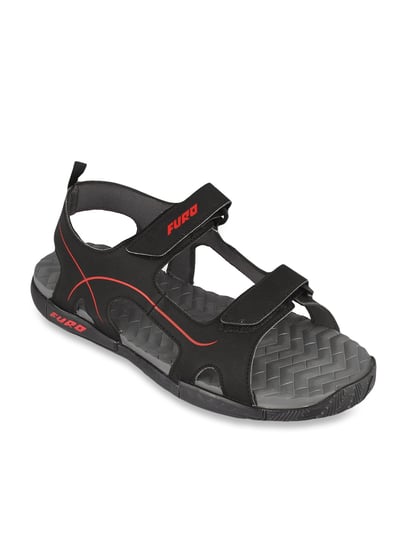 Buy FURO By Red Chief Men Charcoal Black Printed Sports Sandals - Sports  Sandals for Men 14195434 | Myntra