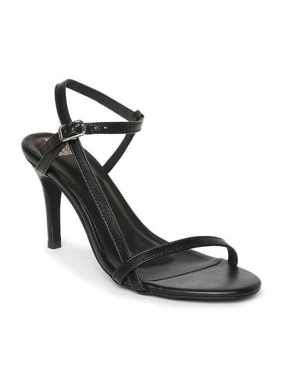 Fioni Night Black Sparkle Strappy Heels Women's Size 7 | eBay