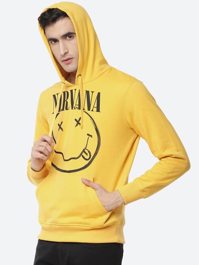 Yellow discount nirvana hoodie