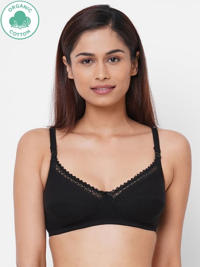 Buy Clovia Black Non Wired Padded Maternity Bra for Women Online @ Tata CLiQ