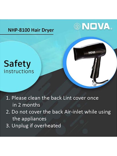 Nova hair dryer nhp 8100 sale