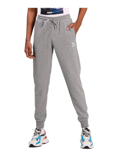 one8 x PUMA Grey Brand Logo Printed Knitted Slim Fit Track Pants - Price  History