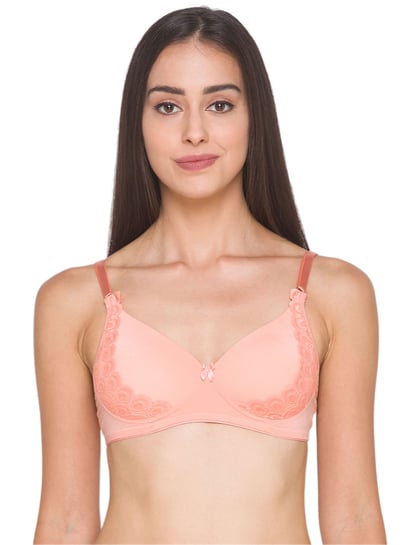 Buy Clovia Pink Non Wired Padded Push Up Bra for Women Online @ Tata CLiQ