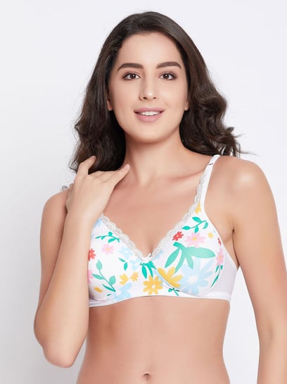 Buy Clovia Green Floral Print Padded Bra for Women Online @ Tata CLiQ