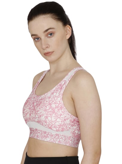 Wunderlove by Westside Light Pink Self Striped Unlined Bra