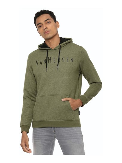 Olive green store vans hoodie