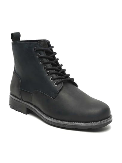 Buy Teakwood Leathers Men s Black Casual Boots for Men at Best