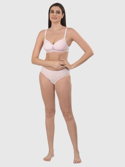 Buy mod & shy Pink Solid Bra Set for Women Online @ Tata CLiQ