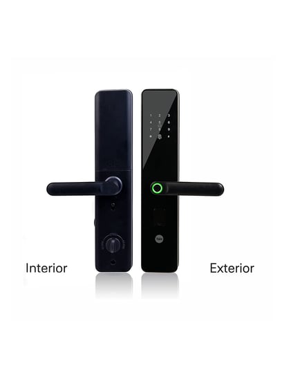 YDME100NxT Smart Door Lock, Black, Fingerprint, PIN, RFID, Manual Key –  Yale India