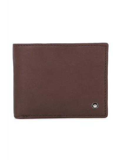 Louis Philippe Men Brown Textured Genuine Leather Wallet