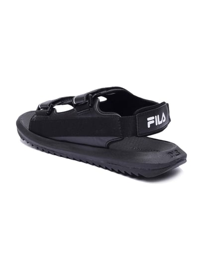 Buyr.com | Sandals | Fila Sleek Slide ST Sandal, Black/White/Red, 4 US  Unisex Big Kid