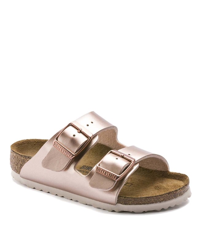 birkenstocks rose gold