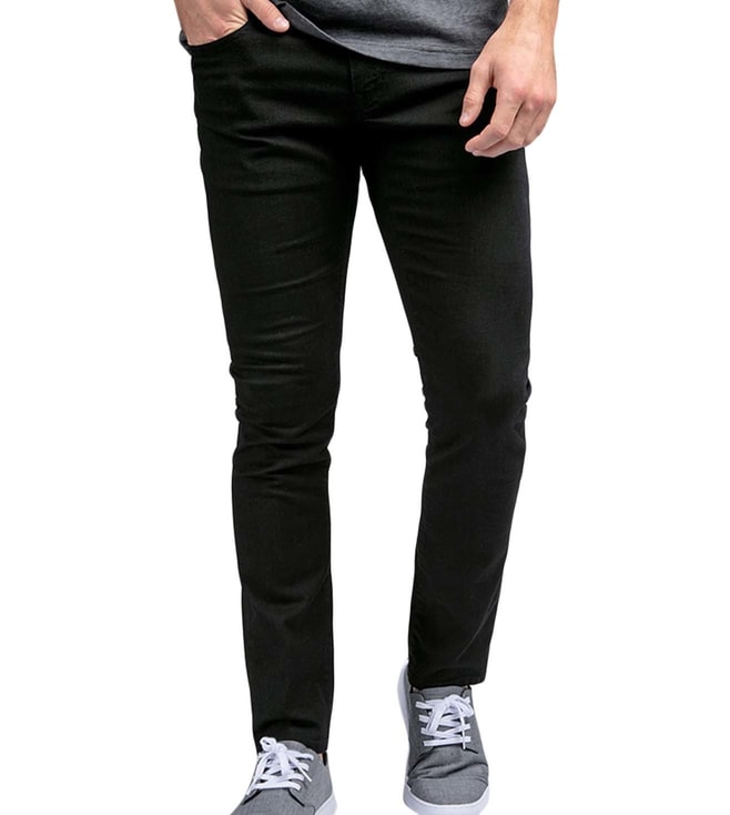 Buy Travis Mathew Black Legacy Regular Slim Fit Jeans for Men Online ...