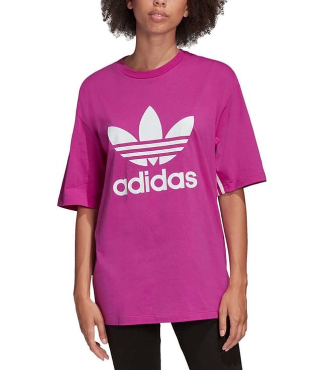 Buy Adidas Originals Purple Regular Fit Printed Sports T-Shirt for Mens  Online @ Tata CLiQ