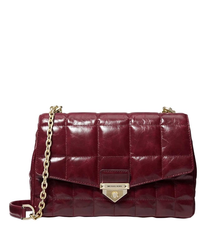 Buy MICHAEL Michael Kors Dark Berry Soho Medium Shoulder Bag for Women  Online @ Tata CLiQ Luxury