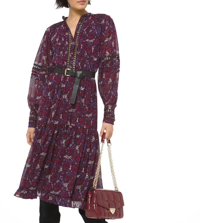 Buy MICHAEL Michael Kors Azalea Regular Fit Floral Dress for Women Online @  Tata CLiQ Luxury