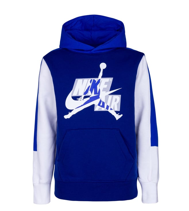 Buy Jordan Kids Deep Royal Blue Jumpman Classic Printed Hoodie for Boys Online Tata CLiQ Luxury