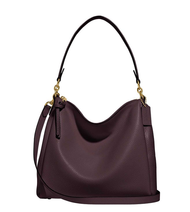 Buy Coach Brass Maroon Shay Large Hobo Bag for Women Online Tata CLiQ Luxury