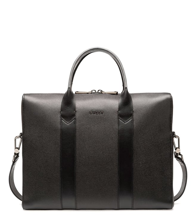 Buy Bally Black Eduard Medium Laptop Briefcase for Men Online @ Tata ...