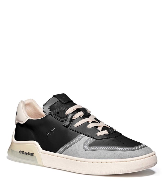 coach black and white sneakers