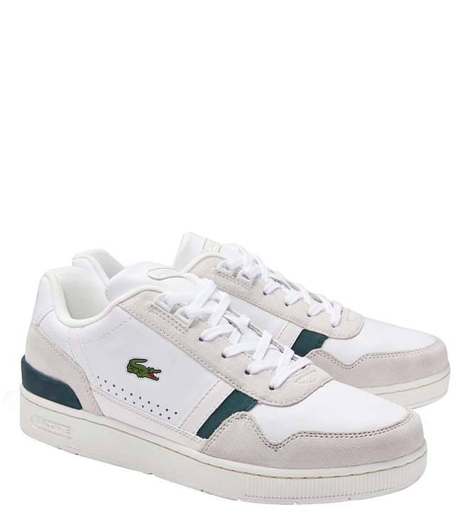Buy Lacoste T-Clip Leather And Suede Men Trainer Sneakers Online @ Tata ...