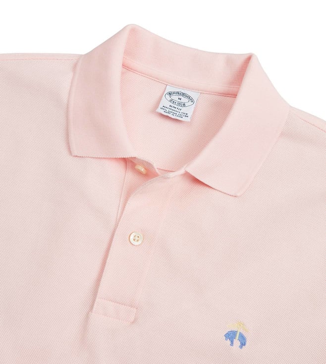 brooks brothers pink polo