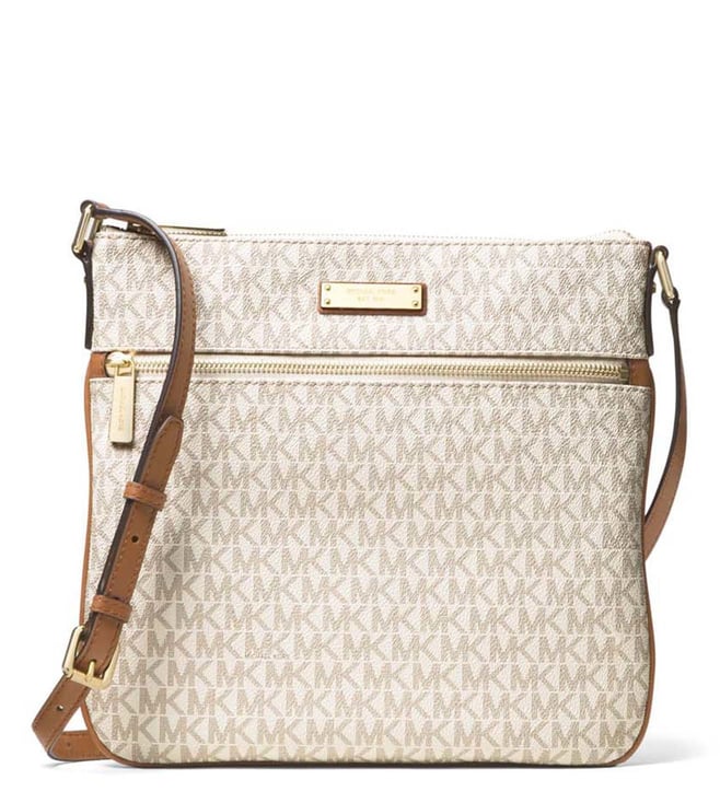 Buy MICHAEL Michael Kors Vanilla Jet Set Small Cross Body Bag for Women  Online @ Tata CLiQ Luxury