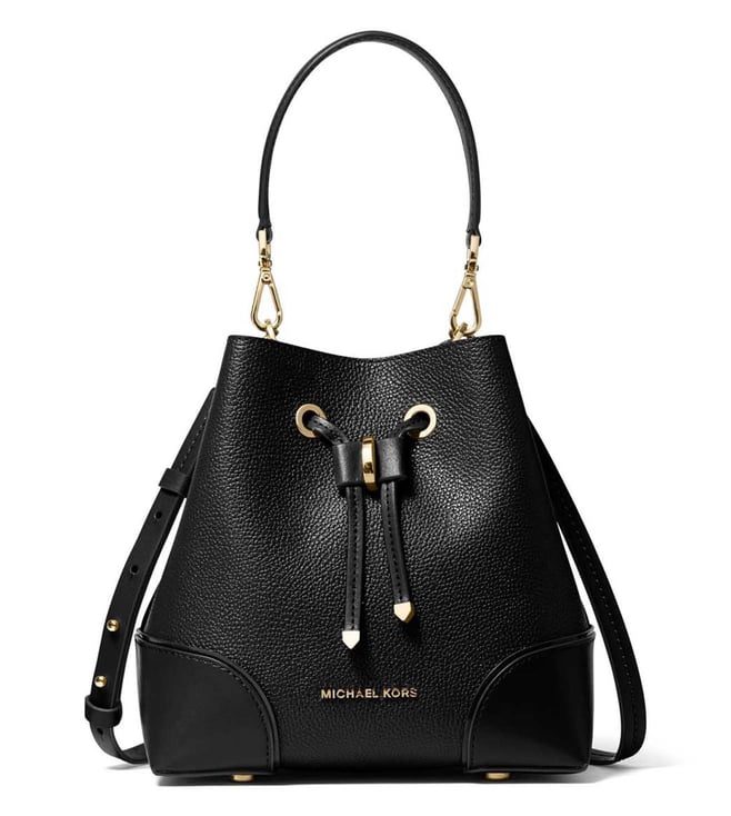 Buy MICHAEL Michael Kors Black Mercer Gallery Small Bucket Bag for