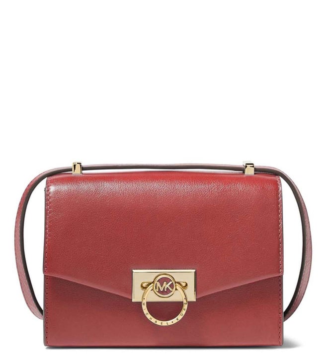 Buy MICHAEL Michael Kors Terracotta Hendrix Medium Shoulder Bag for Women  Online @ Tata CLiQ Luxury