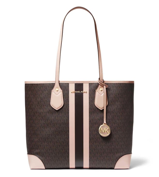 Buy MICHAEL Michael Kors Brown Soft Pink Eva Large Tote for