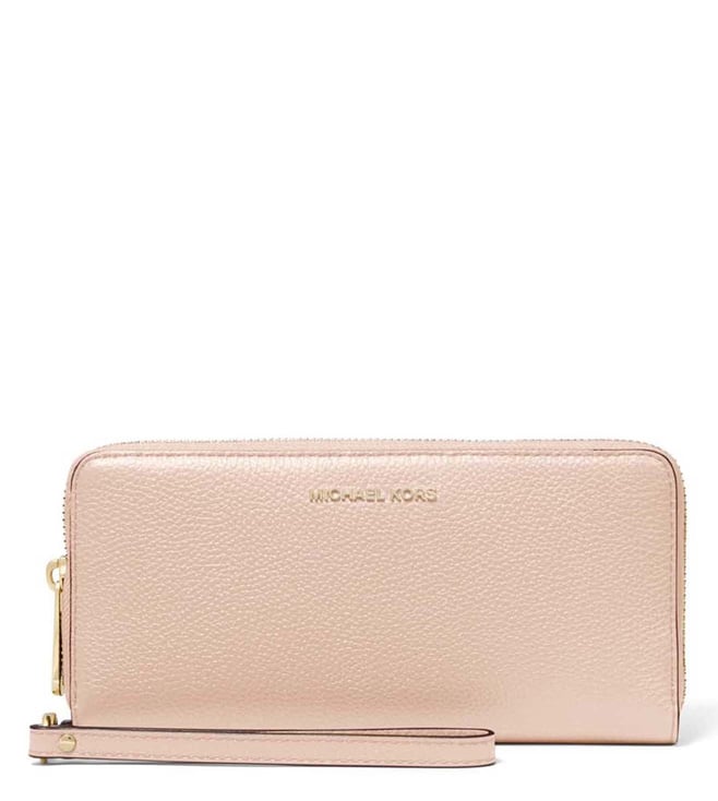 Buy MICHAEL Michael Kors Soft Pink Jet Set Large Wristlet Wallet for Women  Online @ Tata CLiQ Luxury